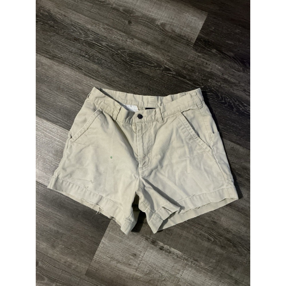 Patagonia Organic Cotton Beige Chino Shorts Men’s 31 DISTRESSED STAINED